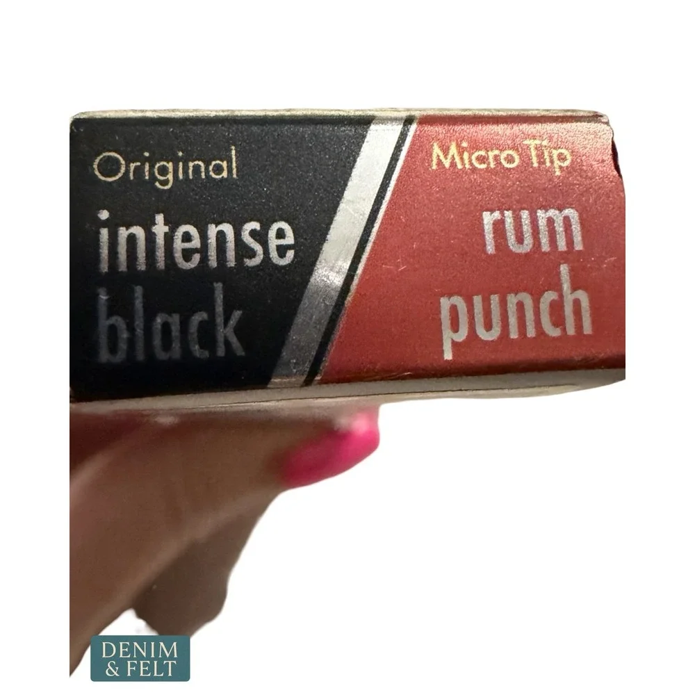 NEW Stila Stay All Day Dual-Ended Liquid Eye Liner Intense Black Rum Punch